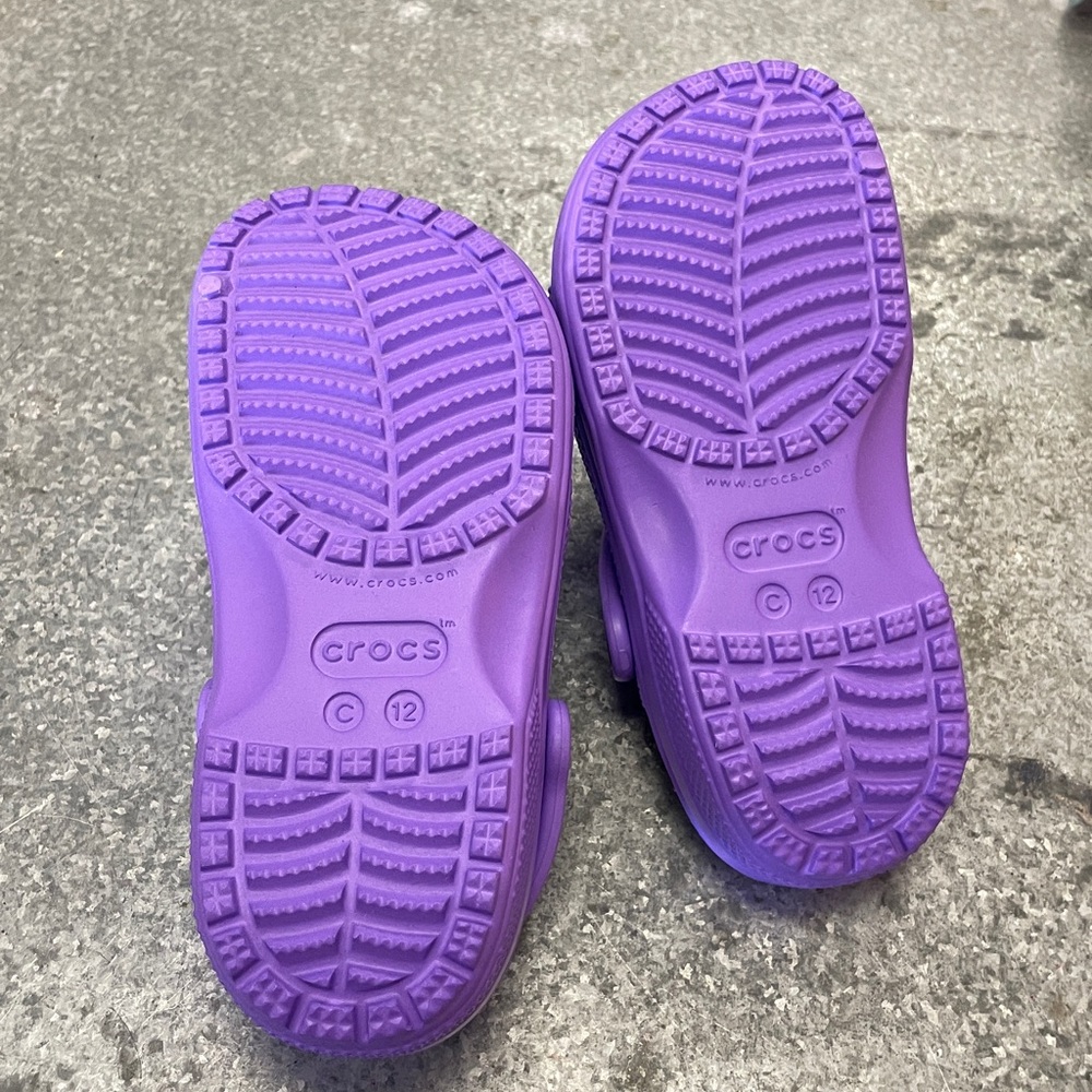 CROCS Kids Vibrant Purple Sandals - Picture 5 of 6
